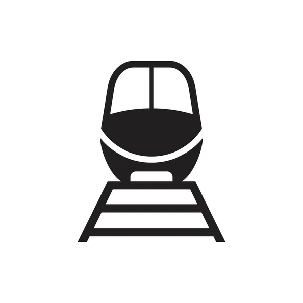 Train icon template black color editable. Train icon symbol Flat vector illustration for graphic and web design. — 스톡 벡터