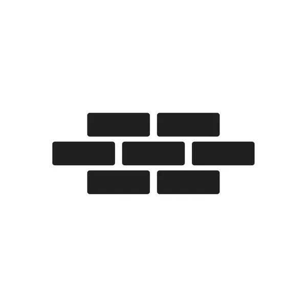Modelo de ícone de tijolos cor preta editável. Ícone de tijolos símbolo ilustração vetorial plana para design gráfico e web . — Vetor de Stock