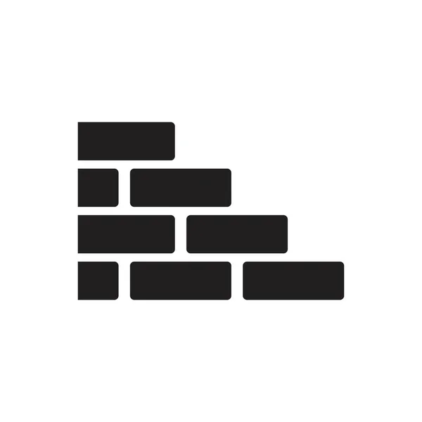 Bricks icon template black color editable. Bricks icon symbol Flat vector illustration for graphic and web design. — 스톡 벡터