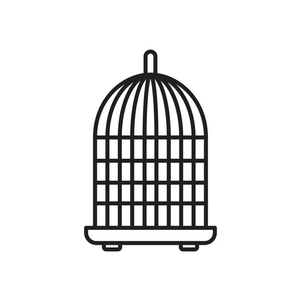 Bird cage icon template black color editable. Bird cage icon symbol Flat vector illustration for graphic and web design.