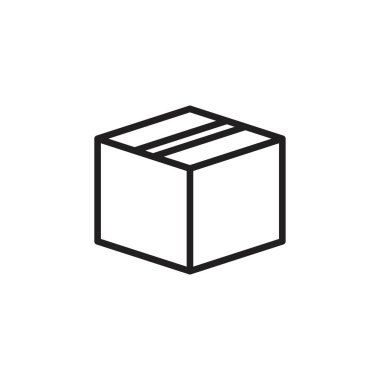 Packaging cardboard box icon template black color editable. Packaging cardboard box icon symbol Flat vector illustration for graphic and web design.