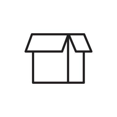 Packaging cardboard box icon template black color editable. Packaging cardboard box icon symbol Flat vector illustration for graphic and web design.