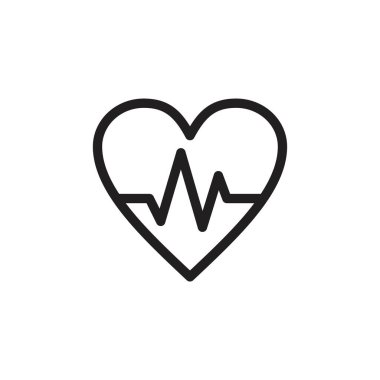 Heart icon template black color editable. Heart icon symbol Flat vector illustration for graphic and web design.