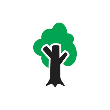 Tree icon template black color editable. Tree icon symbol Flat vector illustration for graphic and web design.