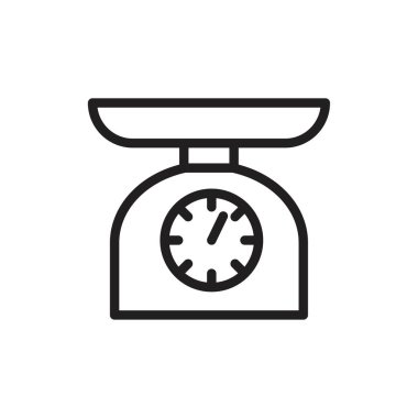 Weight icon template black color editable. Weight icon symbol Flat vector illustration for graphic and web design.