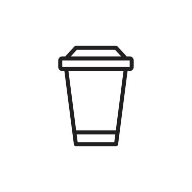 Coffee cup and glass icon template black color editable. Coffee cup and glass icon symbol Flat vector illustration for graphic and web design.