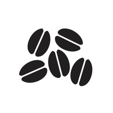 Coffee beans icon template black color editable. Coffee beans icon symbol Flat vector illustration for graphic and web design.