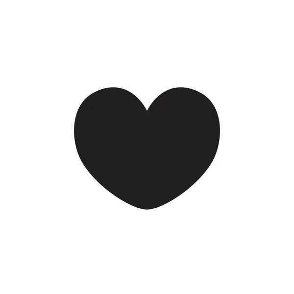 Heart icon template black color editable. Heart icon symbol Flat vector illustration for graphic and web design. — Stock Vector