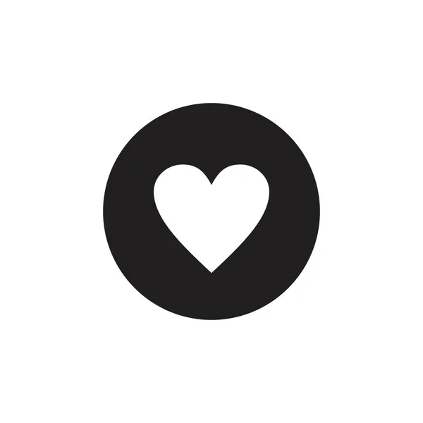 Шаблон піктограми серця чорного кольору, який можна редагувати. Символ значка серця Плоска Векторна ілюстрація для графічного та веб-дизайну . — стоковий вектор