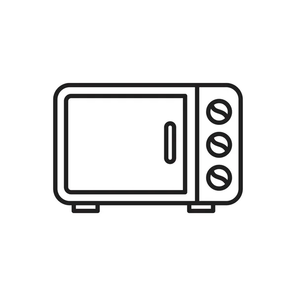 Mikrowellenherd-Icon-Vorlage schwarze Farbe editierbar. Symbolsymbol für Mikrowellenherd Flache Vektorabbildung für Grafik- und Webdesign. — Stockvektor