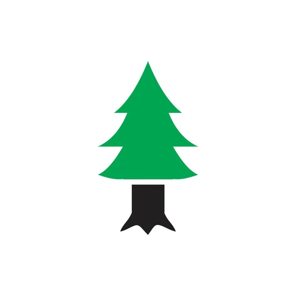 Plantilla icono de árbol de color negro editable. Árbol icono símbolo Ilustración vectorial plana para diseño gráfico y web . — Archivo Imágenes Vectoriales