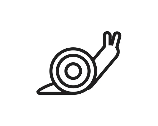 Snail icon template black color editable. Snail icon symbol Flat vector illustration for graphic and web design. — 스톡 벡터
