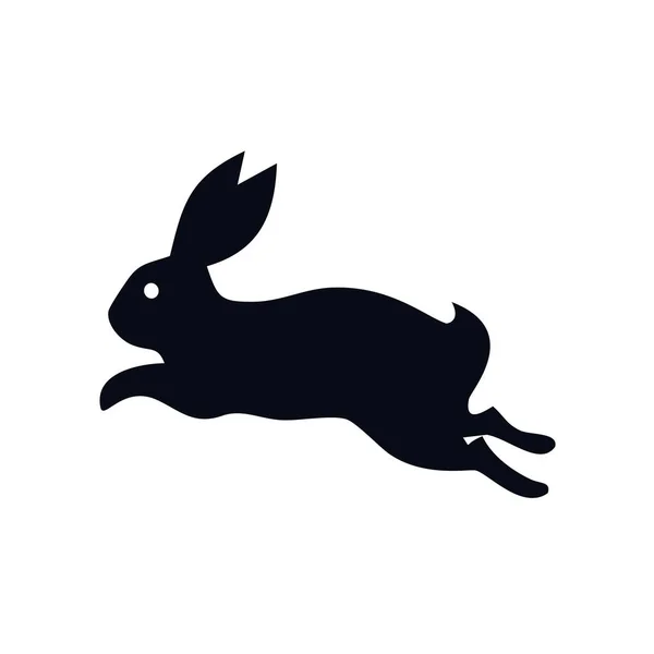 Bunny Icon Template schwarze Farbe editierbar. Häschen-Symbol Flache Vektorillustration für Grafik- und Webdesign. — Stockvektor