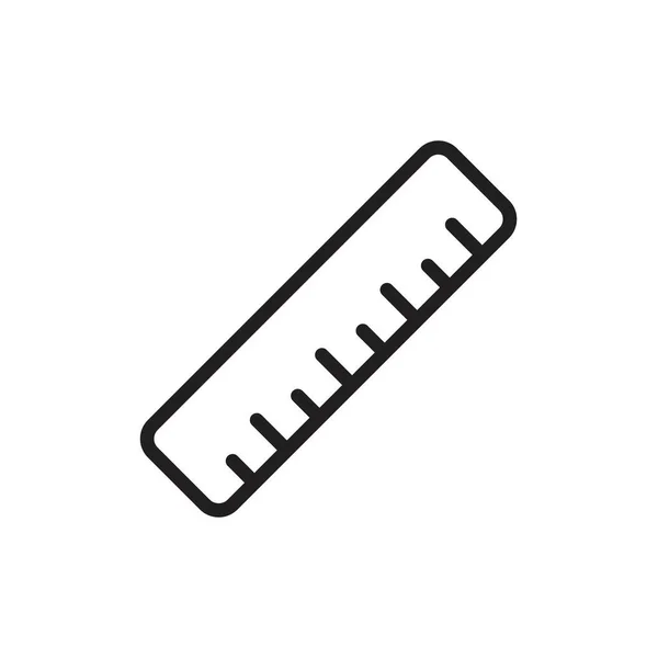 Bleistift und Lineal-Icon-Vorlage schwarze Farbe editierbar. Symbol für Bleistift und Lineal Flache Vektordarstellung für Grafik- und Webdesign. — Stockvektor