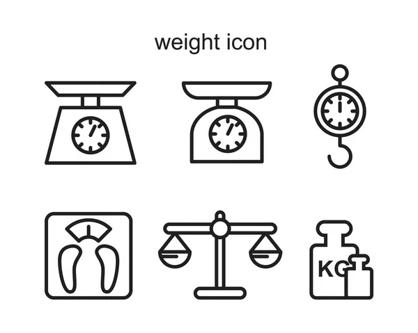 Peso plantilla icono de color negro editable. Icono de peso símbolo Ilustración vectorial plana para diseño gráfico y web . — Archivo Imágenes Vectoriales