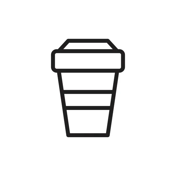 Кофе чашки и стекла иконка шаблон черный цвет редактируется. Кофейная чашка и символ стекла Плоская векторная иллюстрация для графического и веб-дизайна . — стоковый вектор