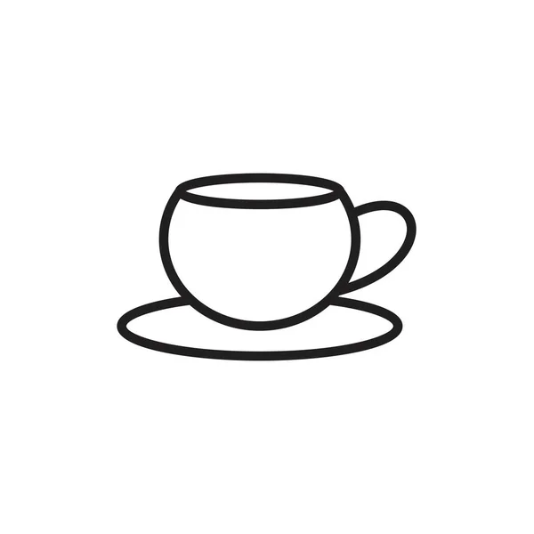 Taza de café e icono de vidrio plantilla de color negro editable. Taza de café y símbolo de icono de vidrio Ilustración vectorial plana para diseño gráfico y web . — Vector de stock