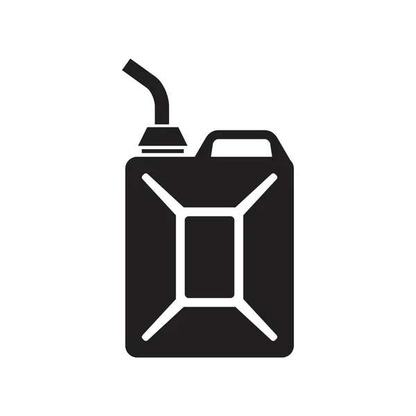 Jerrycan Ikon Sablon Fekete Színű Szerkeszthető Jerrycan Ikon Szimbólum Lapos — Stock Vector