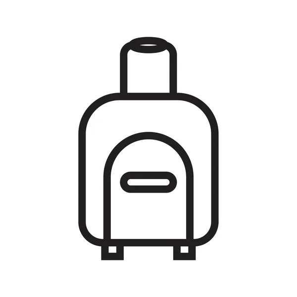 Bag Icon Vorlage Schwarze Farbe Editierbar Symboltasche Flache Vektorillustration Für — Stockvektor