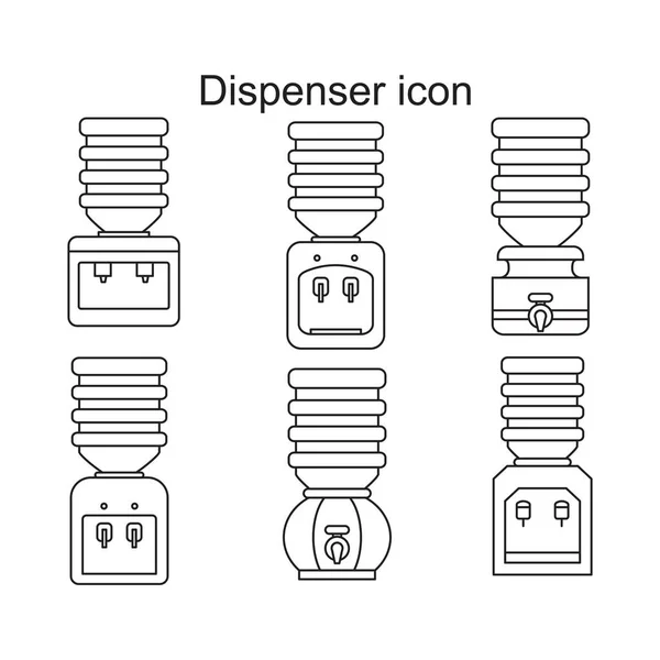 Dispenser Ícone Modelo Cor Preta Editável Símbolo Ícone Dispensador Ilustração — Vetor de Stock