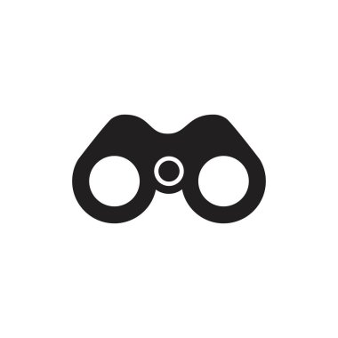 Dürbün simgesi siyah renkli düzenlenebilir şablon. Dürbün simgesi simgesi grafik ve web tasarımı için Düz vektör çizimi.