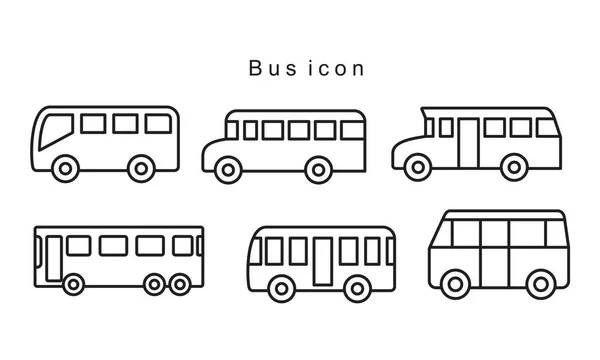 Bus Icon Vorlage Schwarze Farbe Editierbar Bus Icon Symbol Flache — Stockvektor