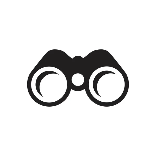 双眼鏡アイコンテンプレート黒の色を編集可能 双眼鏡アイコンのシンボルグラフィックとウェブデザインのためのフラットベクトルイラスト — ストックベクタ