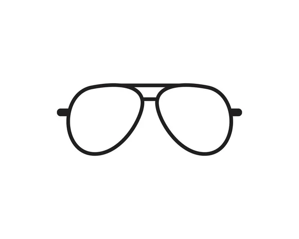 Glasses Icon Template Black Color Editable Glasses Icon Symbol Flat — Stock Vector