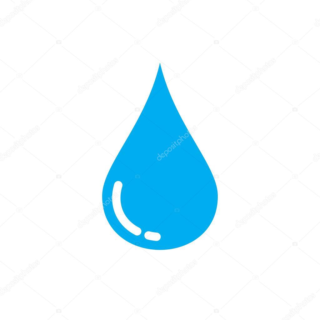 A drop icon template black color editable. A drop icon symbol Flat vector illustration for graphic and web design.
