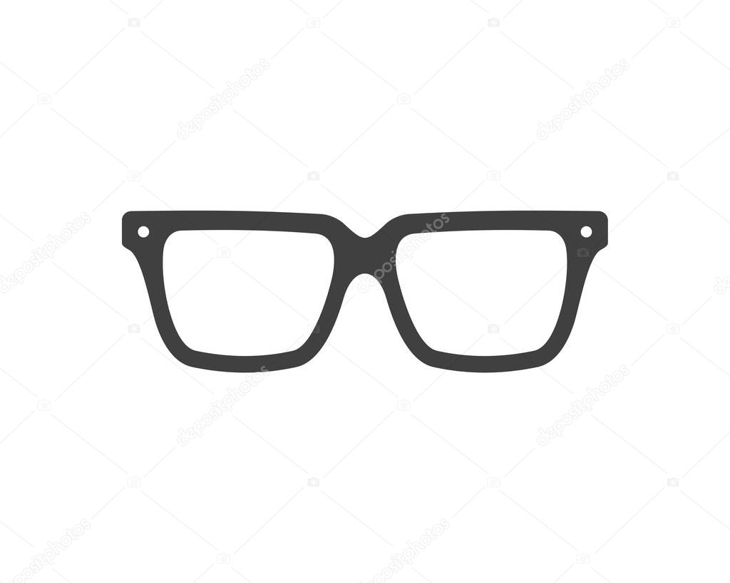 Glasses icon template black color editable. Glasses icon symbol Flat vector illustration for graphic and web design.