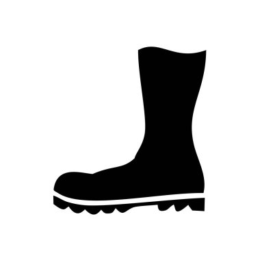 Boots icon template black color editable. Boots icon symbol Flat vector illustration for graphic and web design. clipart