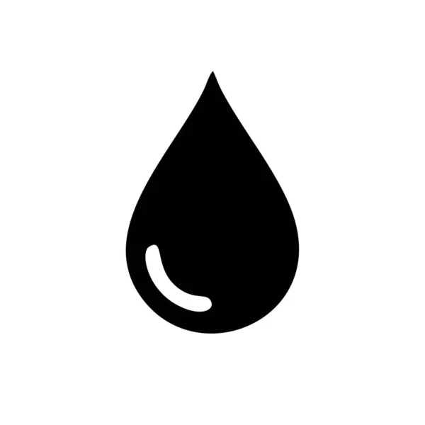 Black Drop Icon Template Black Color Editable Black Drop Icon — Stock Vector