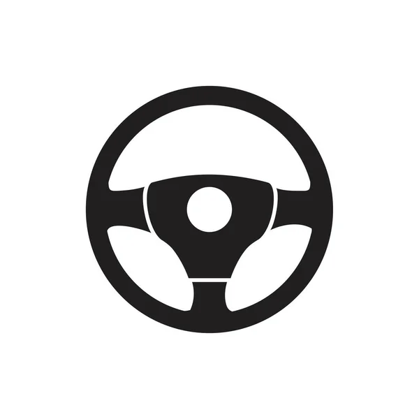 Steering Wheel Icon Template Black Color Editable Steering Wheel Icon — Stock Vector