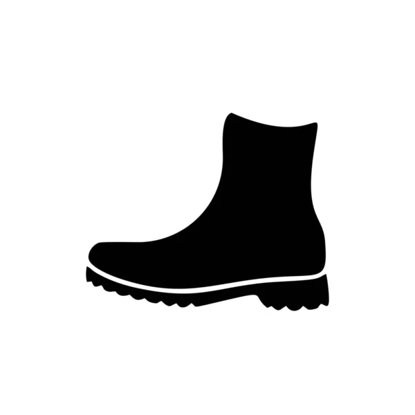 ブーツアイコンテンプレート黒の色を編集可能 ブーツアイコンシンボルグラフィックとウェブデザインのためのフラットベクトルイラスト — ストックベクタ