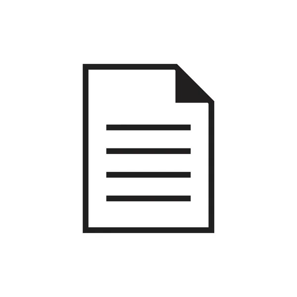 Dokument Icon Vorlage Schwarze Farbe Editierbar Symbolsymbol Für Dokumente Flache — Stockvektor