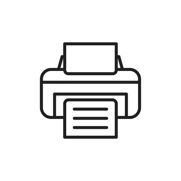 Drucksymbolvorlage Schwarz Farbig Editierbar Symbol Für Druckersymbol Flache Vektorabbildung Für — Stockvektor