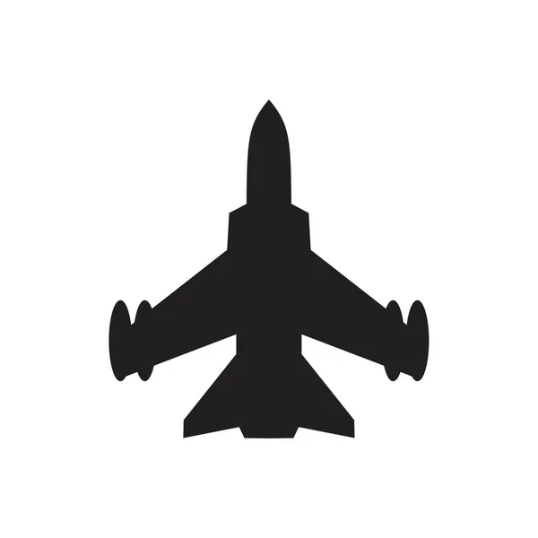 Jet Plane Icon Template Preto Cor Editável Jet Plane Icon — Vetor de Stock