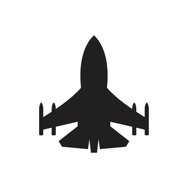 Jet Plane Ikona Šablona Černá Barva Upravitelná Symbol Tryskové Roviny — Stockový vektor