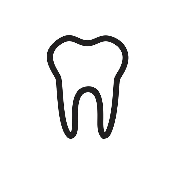 Modelo Ícone Dentes Cor Preta Editável Símbolo Ícone Dentes Ilustração —  Vetores de Stock