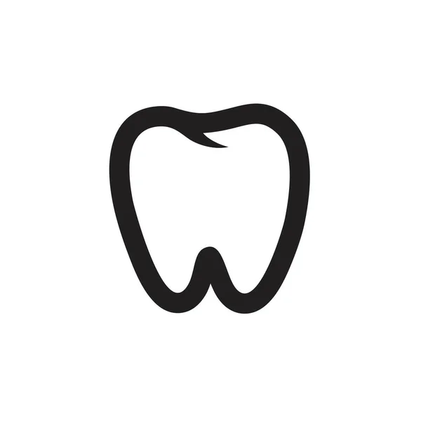 Modelo Ícone Dentes Cor Preta Editável Símbolo Ícone Dentes Ilustração — Vetor de Stock