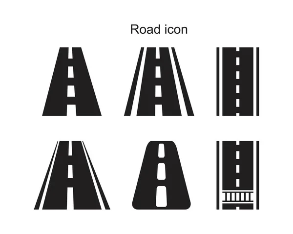 Road Icon Template Black Color Editable Road Icon Symbol Flat — Stock Vector