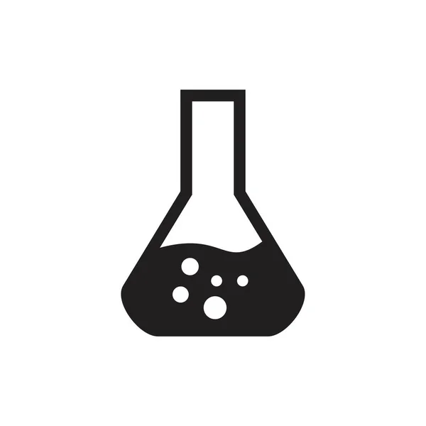 Laboratoire Verre Icône Modèle Couleur Noire Modifiable Symbole Icône Verre — Image vectorielle