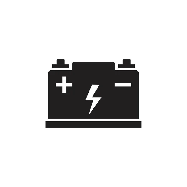 Autobatterie Vektor Icon Vorlage Schwarze Farbe Editierbar Autobatterie Vektor Symbol — Stockvektor