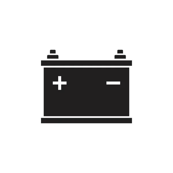 Auto Batterij Vector Pictogram Template Zwart Kleur Bewerkbaar Auto Batterij — Stockvector