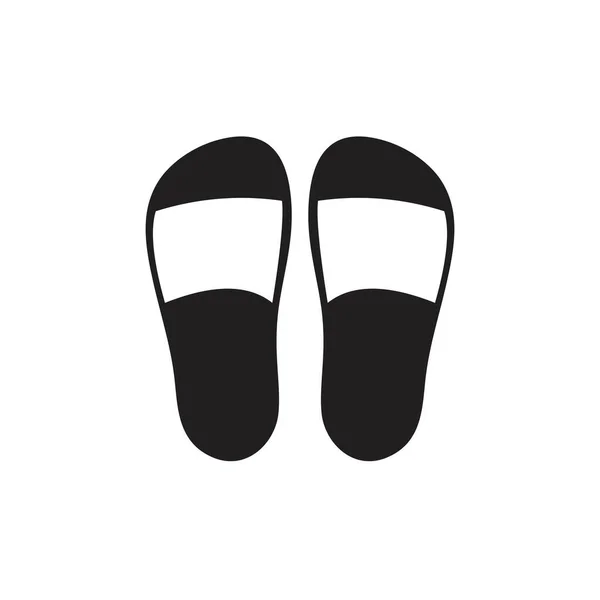 Slippers Icon Template Black Color Editable Slippers Icon Symbol Flat — Stock Vector