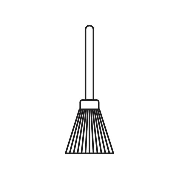 Broom Icon Template Black Color Editable Broom Icon Symbol Flat — Stock Vector