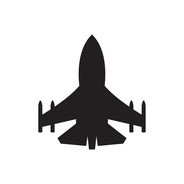 Jet Plane Icon Template Preto Cor Editável Jet Plane Icon — Vetor de Stock