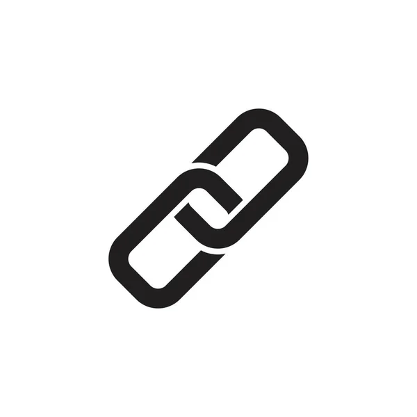 Link Icona Modello Colore Nero Modificabile Link Icon Symbol Illustrazione — Vettoriale Stock