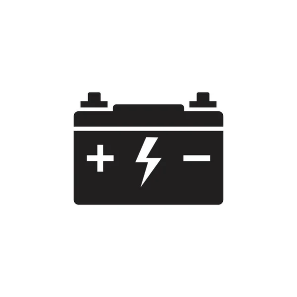 Car Battery Vector Icon Template Black Color Editable Car Battery — Stock Vector