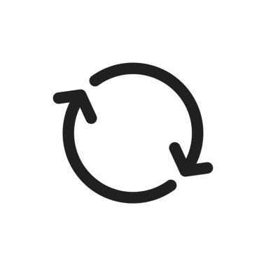 Değiştirme simgesi şablonu siyah renk düzenlenebilir. Grafik ve web tasarımı için ikame simgesi sembolü Düz vektör çizimi.